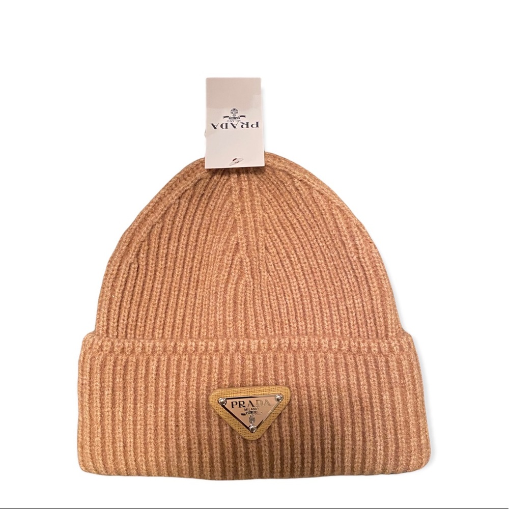 Brown Prada Beanie